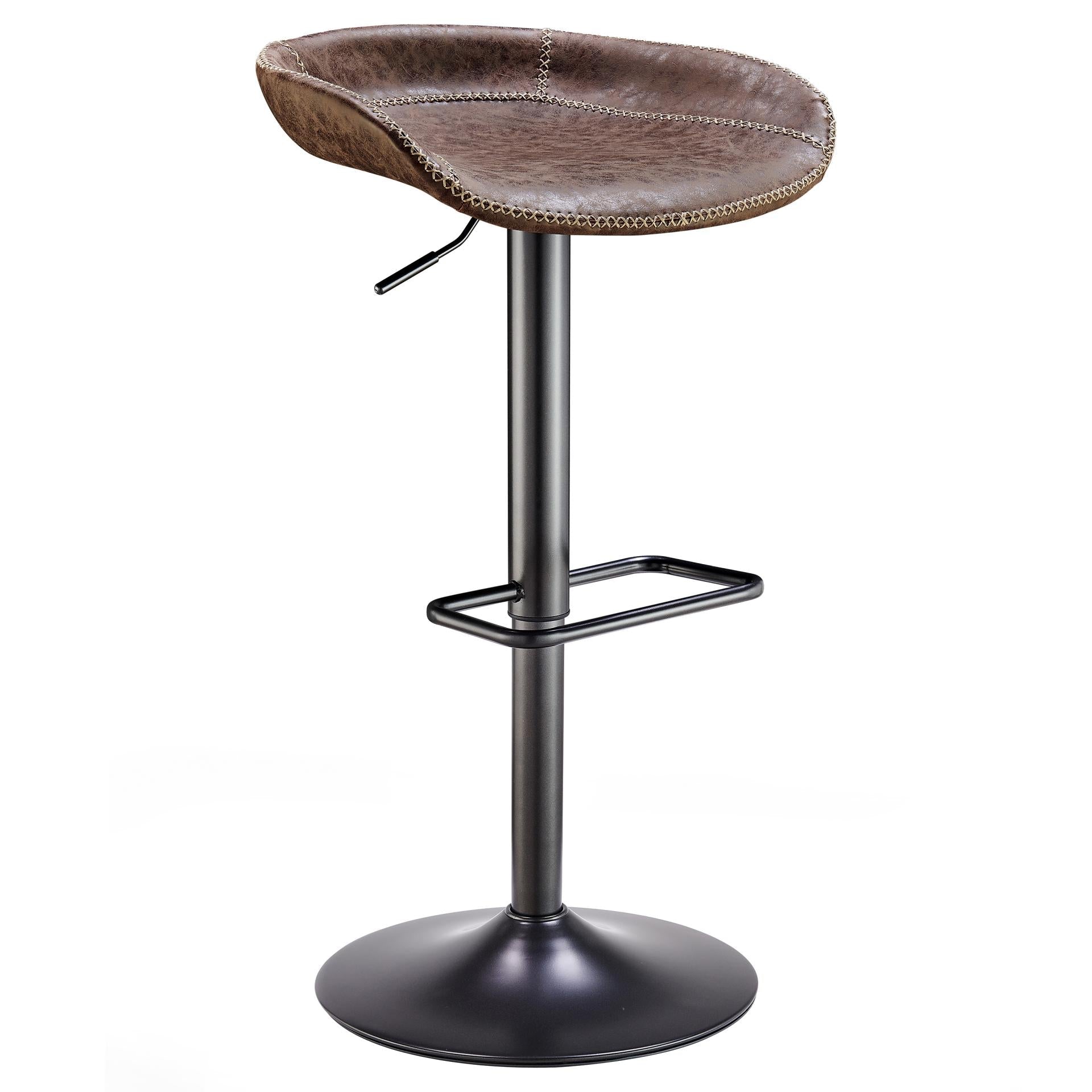 Rogue KD PU Gaslift Bar Stool - What A Room