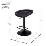 Rogue KD PU Gaslift Bar Stool - What A Room