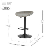 Rogue KD PU Gaslift Bar Stool - What A Room