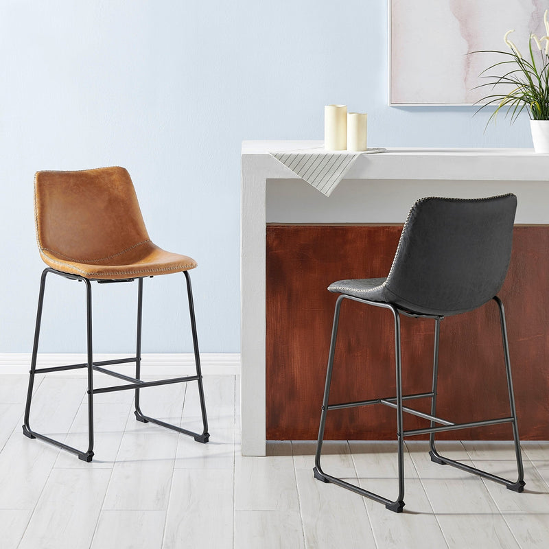 Vesta KD PU Counter Stool - What A Room