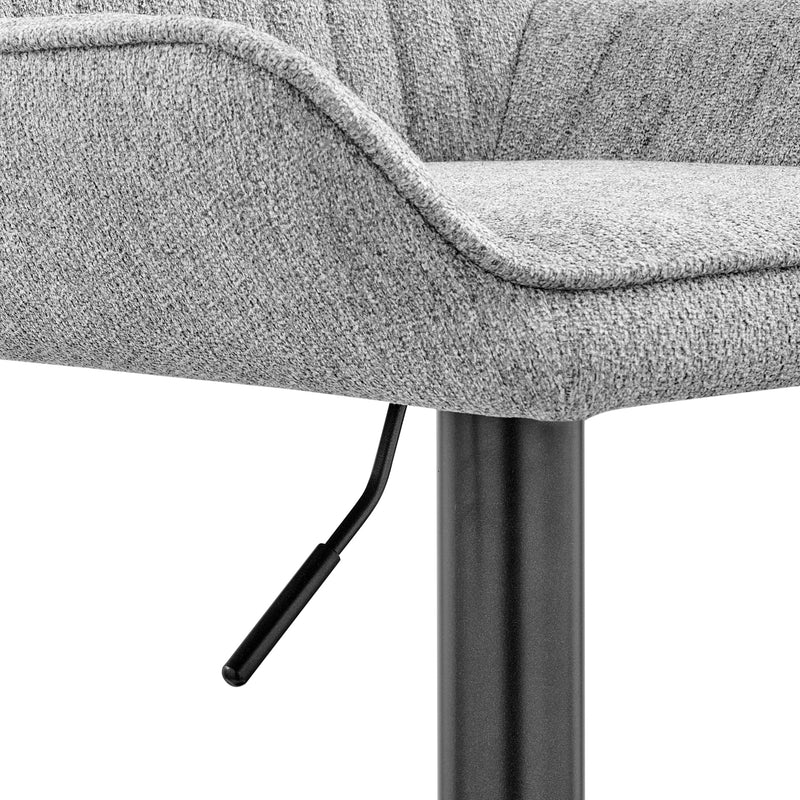 Luther  Fabric Gaslift Swivel Bar Stool - What A Room