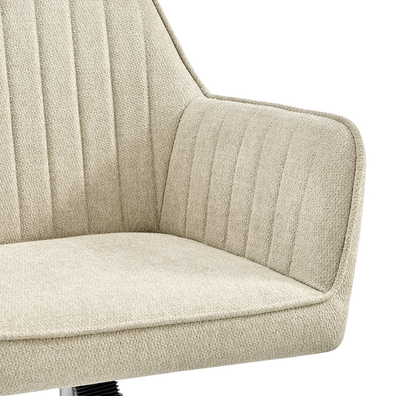 Thompson  Fabric Swivel Office Arm Chair - What A Room
