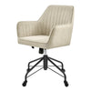 Thompson  Fabric Swivel Office Arm Chair - What A Room