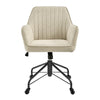 Thompson  Fabric Swivel Office Arm Chair - What A Room