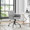 Thompson  Fabric Swivel Office Arm Chair - What A Room