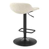 Koa  Fabric Gaslift Swivel Bar Stool - What A Room