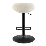 Koa  Fabric Gaslift Swivel Bar Stool - What A Room