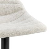 Koa  Fabric Gaslift Swivel Bar Stool - What A Room