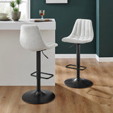 Robert  Fabric Gaslift Swivel Bar Stool - What A Room