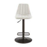 Robert  Fabric Gaslift Swivel Bar Stool - What A Room