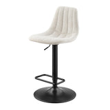 Robert  Fabric Gaslift Swivel Bar Stool - What A Room