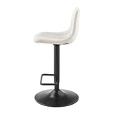 Robert  Fabric Gaslift Swivel Bar Stool - What A Room