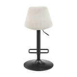 Robert  Fabric Gaslift Swivel Bar Stool - What A Room