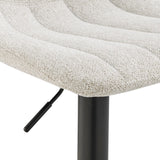 Robert  Fabric Gaslift Swivel Bar Stool - What A Room