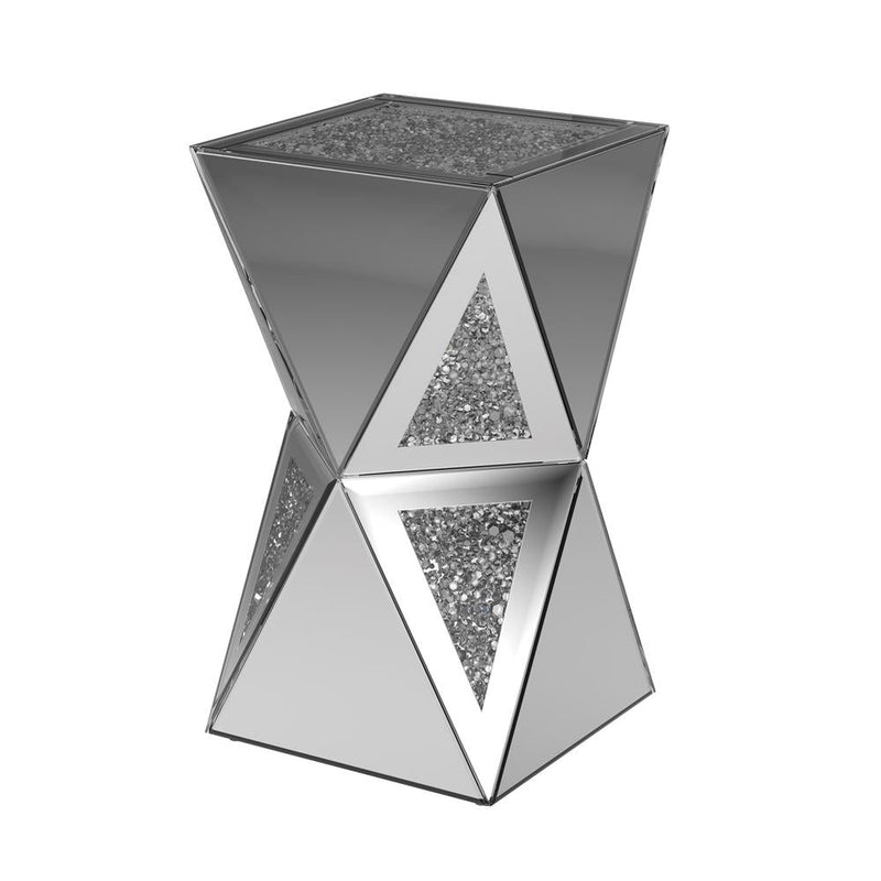 Geometric Side Table Silver - What A Room