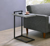 C-shaped Accent Table Cement and Gunmetal - What A Room