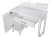 Vanity Set with LED Lights White and Dark Grey - What A Room