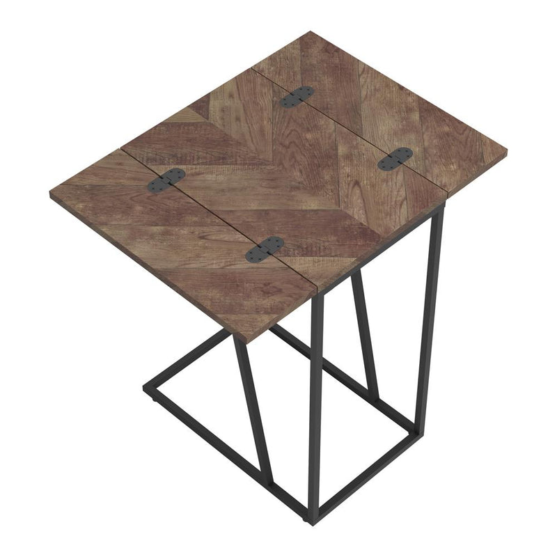 Expandable Chevron Rectangular Accent Table Tobacco - What A Room