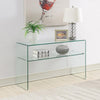 Glass 1-shelf Rectangular Console Table Clear - What A Room
