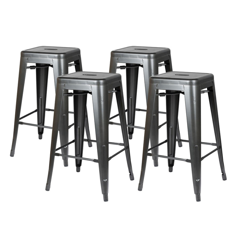 Metropolis Metal Backless Counter Stool - What A Room