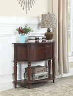 Console Table with Curved Front Brown - What A Room