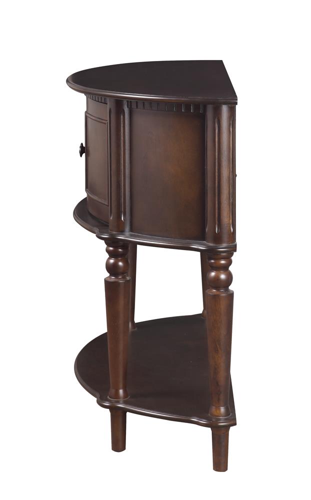 Console Table with Curved Front Brown - What A Room