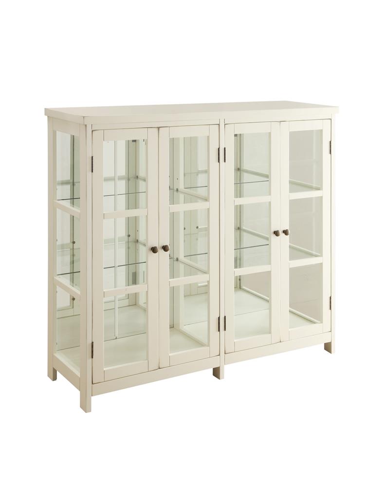 4-door Display Accent Cabinet White - What A Room