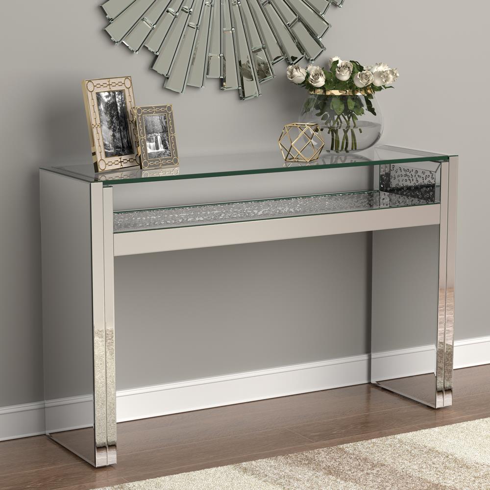 1-shelf Console Table Silver - What A Room