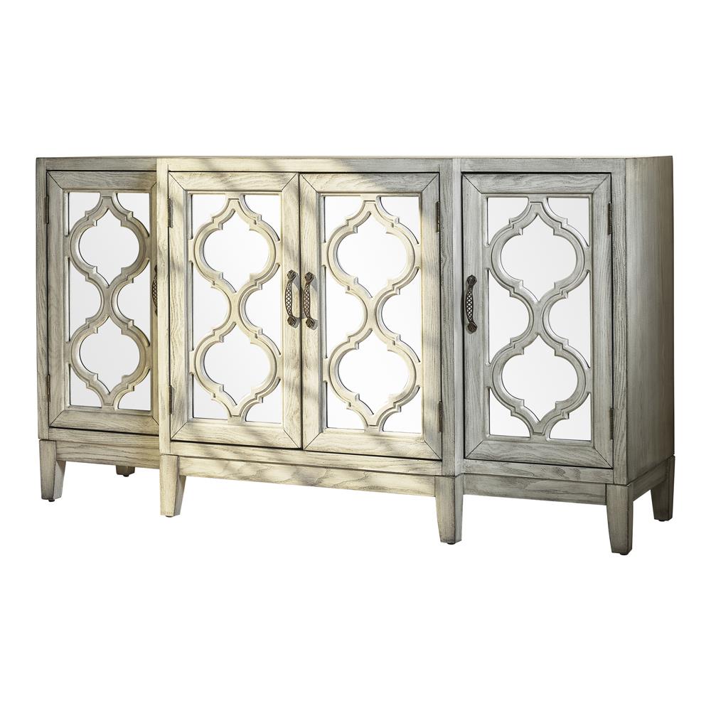 4-door Accent Cabinet Antique White - What A Room
