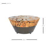 Bruno  Recycled Teak Root Coffee Table - What A Room