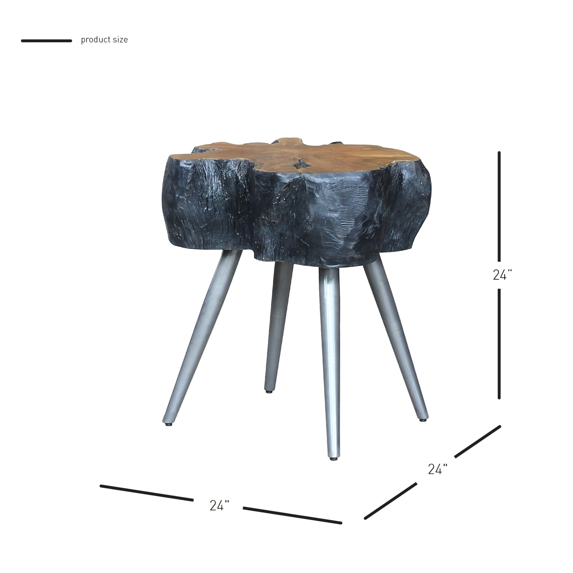 Anya  Recycled Teak Root Side/ End Table - What A Room