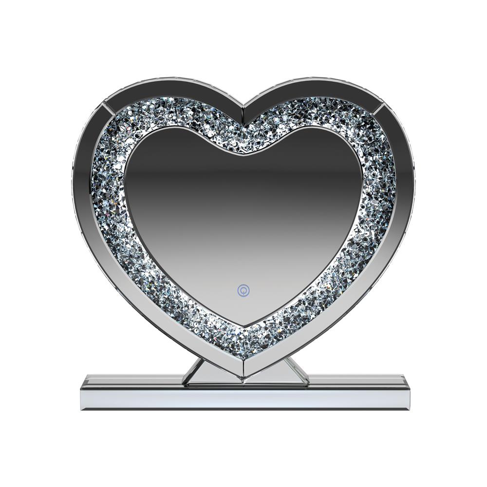 Heart Shape Table Mirror Silver - What A Room