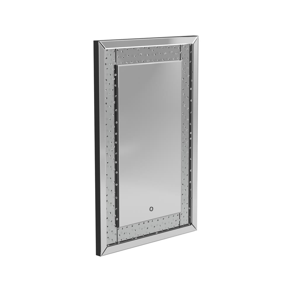 LED Lighting Frame Mirror Silver - What A Room