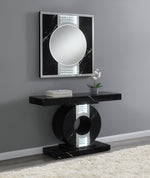 Square LED Wall Mirror Silver and Black - What A Room