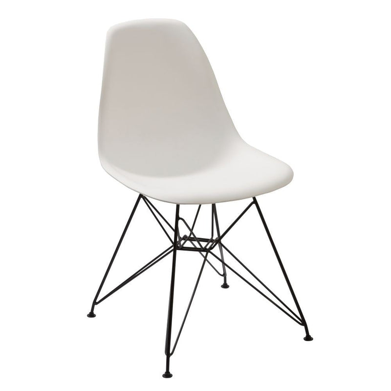 Rostock Molded Plastic Wire Base Dining Chair