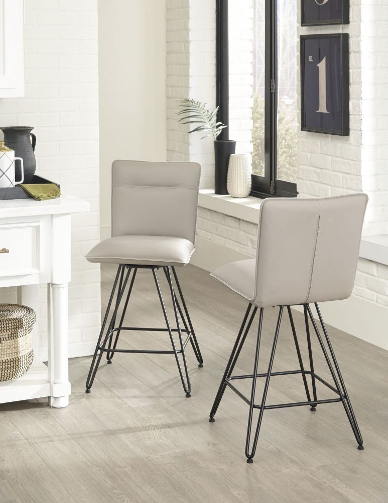 Demi Hairpin Leg Swivel Counter Stool - What A Room