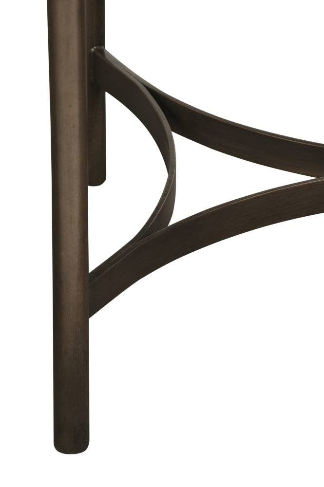 Lyon Round Concrete and Metal Side Table - What A Room