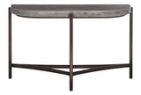 Lyon Semi-circular Concrete and Metal Console Table - What A Room
