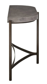 Lyon Semi-circular Concrete and Metal Console Table - What A Room