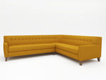 Right hand return L-Sectional in Goldenrod