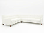 Cream white upholstered Sectional - Completely custom