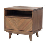 Piero KD Chevron Night Stand/ Side Table - What A Room