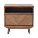 Piero KD Chevron Night Stand/ Side Table - What A Room