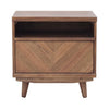 Piero KD Chevron Night Stand/ Side Table - What A Room
