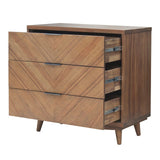 Piero Chevron Chest 3 Drawers - What A Room