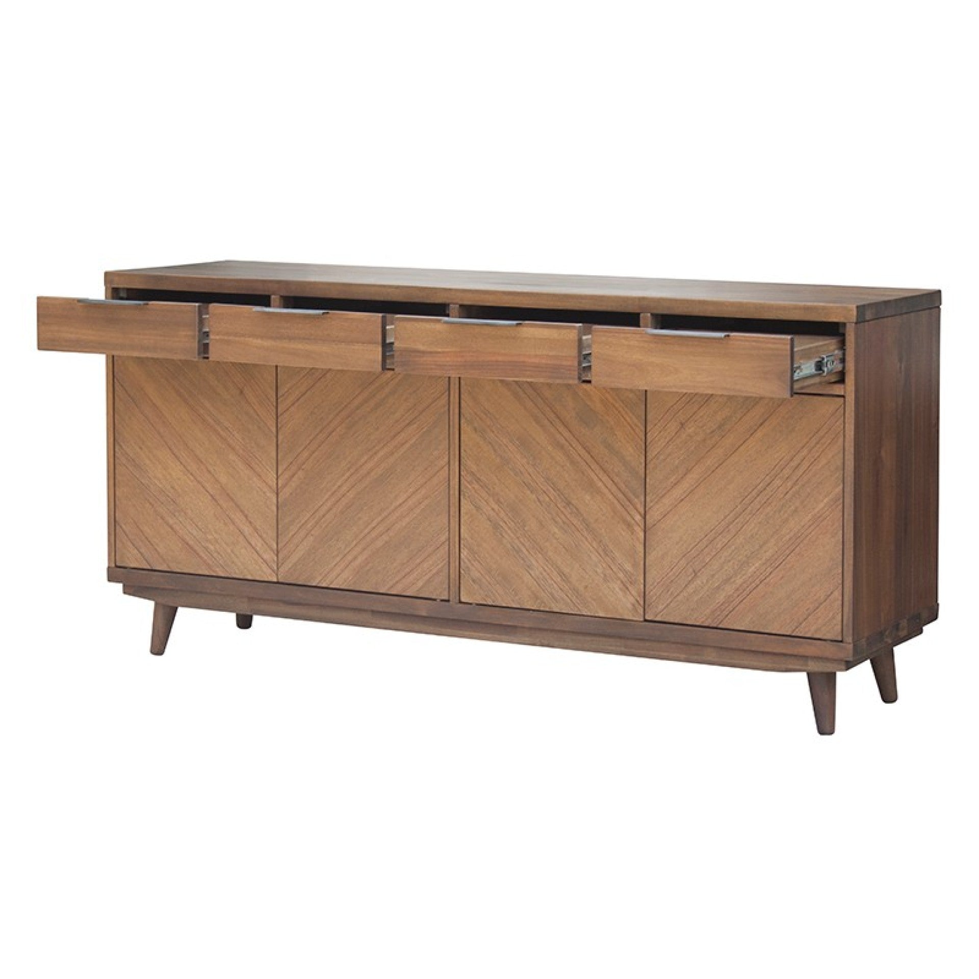Piero Chevron Buffet 4 Drawers + 4 Doors - What A Room