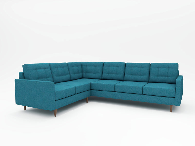 WhatARoom Furniture creates the perfect modern retro peacock sectional