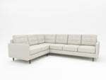 A beautiful linen style upholstery on a custom Sectional