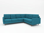 WhatARoom Furniture makes Custom sectionals like this Peacock colored L-Sectional