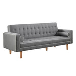 Lassen Tufted Upholstered Sofa Bed Couch Grey - WhatARoom Furniture